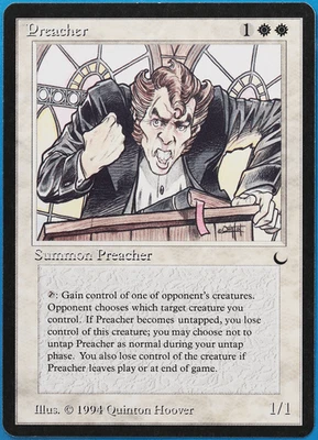 Preacher The Dark NM (Rare Reserved List MTG Magic Card) (506712) ABUGames - Image 1 of 2
