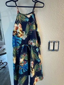Girls Hawaiian Summer Dress Size 6/7 - Picture 1 of 5