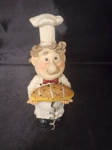 Vintage italienische Küche Koch Bäcker hält italienischen Brot Korkenzieher 7"x 3"x 3" - Bild 1 von 5