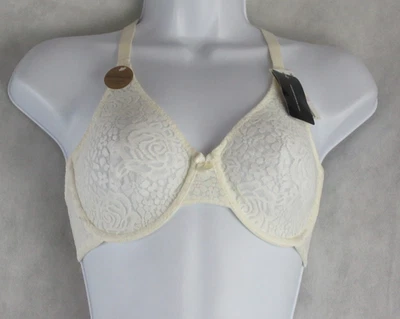 Sujetador con aros moldeados de encaje con halo Wacoal para mujer, marfil nude 5 florales, 32D Foto 1 de 4