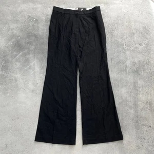 H&M Studio A/W 2023 Wool Blend Bootcut Pants Women’s Black Size US 10 - Picture 1 of 20