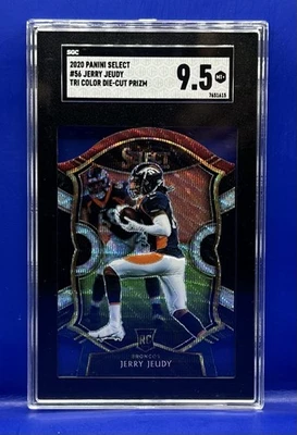 Jerry Jeudy 2020 Select Concourse Tri Color Die Cut SGC 9.5 Cleveland Browns - Image 1 of 2
