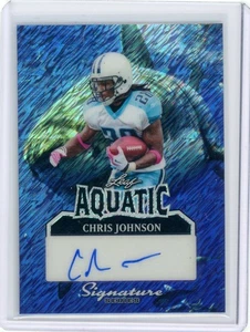 2025 Leaf Signature Sports CHRIS JOHNSON Aquatic Shark AUTO 1/1 - Picture 1 of 2