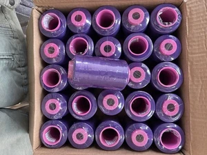 50 Spools Violet color Sewing Serger MultiPurpose Thread T27 S2 100% Polyester - Picture 1 of 5