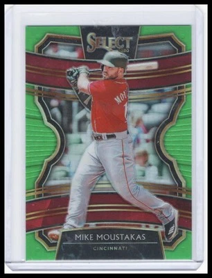 2020 Panini Select - Mike Moustakas - Neon Green #/99 - Image 1 of 2