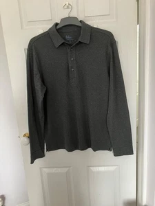 Boden mens long sleeve cotton top, dark grey, size L - Picture 1 of 4