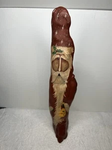 Cypress Knee Folk Art Wood Santa Sculpture Vintage 1994 20" Artist Signed - Picture 1 of 10