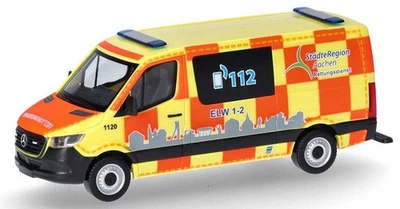 HERPA, MERCEDES BENZ Sprinter service de secours région d'Aix la Chapelle, éc... - Photo 1/4