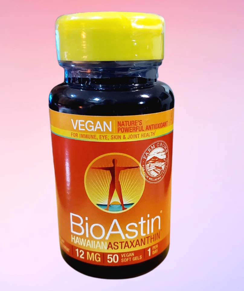 50 VEGAN 软凝胶 12 毫克 BioAstin 夏威夷虾青素有效期至 09/2026 — 第 1/1 张图片