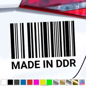 Made In DDR Aufkleber Ossi Osten Ostdeutschland Sticker Auto Geschenkidee - Picture 1 of 6