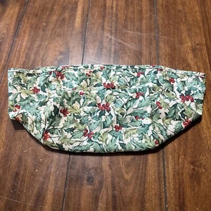 Longaberger American Holly Card Keeper Basket Liner Only Christmas - Picture 1 of 7