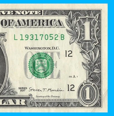 JULY 5 1931 Birthday Date Note Fancy Serial Number One Dollar Bill - Image 1 of 4