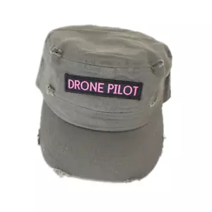 Pit Bull Drone Pilot Cap Olive Green Cadet Castro Distressed Cotton Hat - Picture 1 of 2