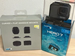 GoPro HERO7 Silver Waterproof Action Camera w/Adhesive Mount Pack - New Sealed - Picture 1 of 6