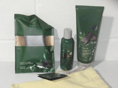 Arbonne Juego de Regalo Limpieza de Carbón 3 Piezas con Bolsa Esponja Exfoliante Facial Cuerpo NUEVO Foto 1 de 3