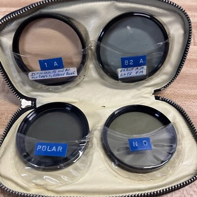 Four Camera Lenses In A Zippered Case - Image 1 of 2