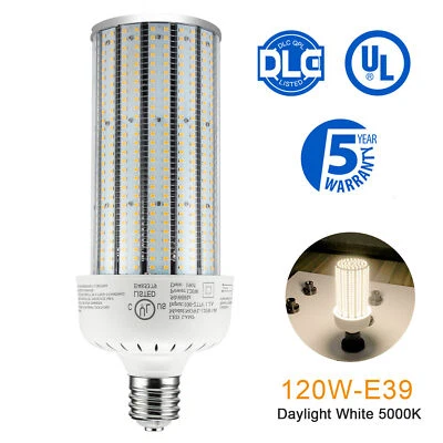 120W LED Corn Cob Light Bulb 5000K Replace 500 Watt Metal Halide HPS CFL HID - Image 1 of 4