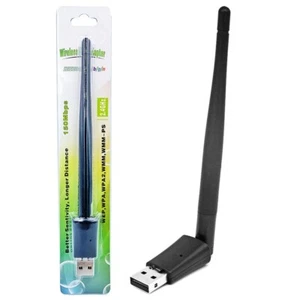 MT7601 150Mbps Wireless USB WiFi Adapter Wireless LAN USB Card Antenna for TV - Photo 1/11