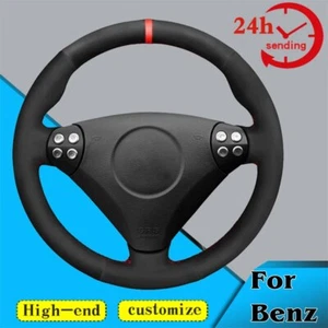 Cubierta personalizada para volante de automóvil gamuza suave para Mercedes-Benz W170 W171 clase SLK - Imagen 1 de 6
