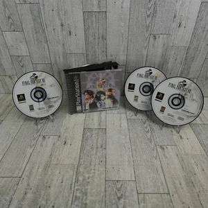 Final Fantasy VIII PS1 Sony PlayStation RPG Squall Leonhart incompleto sin disco 3 - Imagen 1 de 11