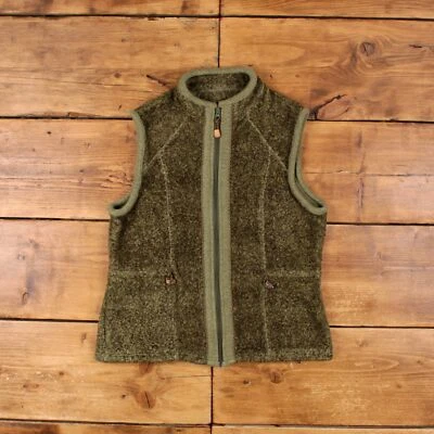 Chaleco de exterior Woolrich vintage años 90 polar verde para mujer Foto 1 de 4