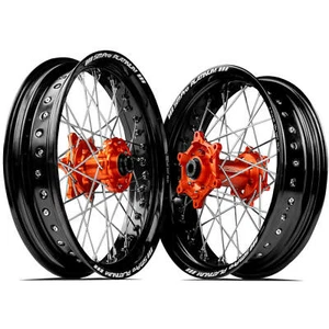 KTM 350 EXC-F 2012-2023 SM Pro Supermotard Wheel Set 17x3.50 17x4.25 Black Rims - Picture 1 of 4