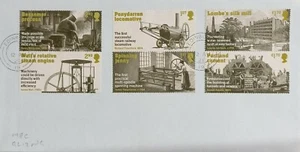 GB 2021 Set of very fine used Industrial Revolutions Stamps on envelope - Picture 1 of 4