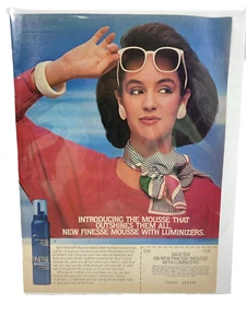 Vintage 1985 Print Ad Finesse Mousse Original Zeitschrift Werbung Ephemera - Bild 1 von 5