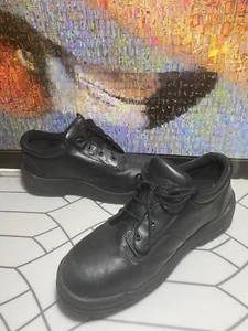 Red Wing safety shoes men’s size 11.5 black leather steel toe - Picture 1 of 9