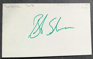 Bob Sebra - 1985 Debut Autographed 3x5 Index Card - Deceased 2020 - Picture 1 of 1
