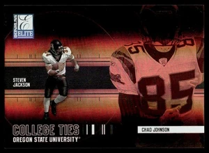 2004 Donruss Elite College Krawatten Chad Johnson/Steven Jackson/2000 Oregon State - Bild 1 von 2
