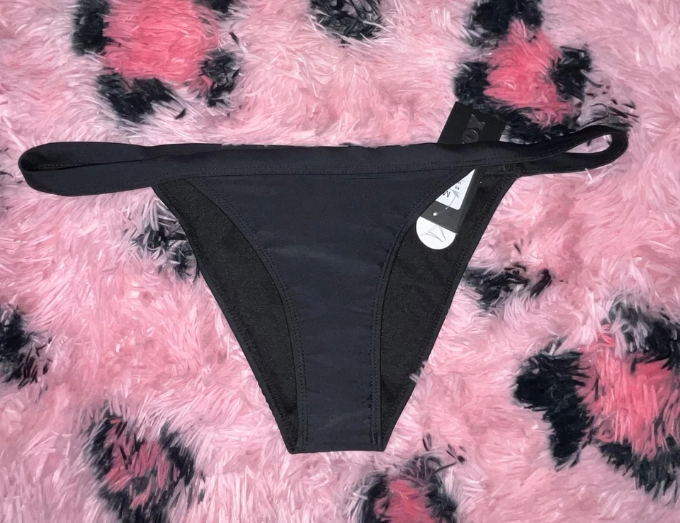 Playboy Bragas Bikini Corte Brasileño Negro Con Logo en la Espalda M Nuevas Con Etiquetas Foto 1 de 4