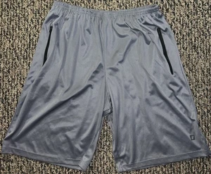 Cougar Sport Men's Size XL Gray Zip Pocketed Ahletic Shorts *See Pics* FLAW*! 🍀 - Picture 1 of 11