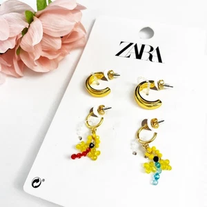 NEU Zara Gold Creolen Set Libellen - Bild 1 von 3