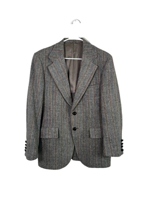 Abrigo deportivo Harris Tweed vintage para hombre multi espiga lana escocesa muesca 40R Foto 1 de 4
