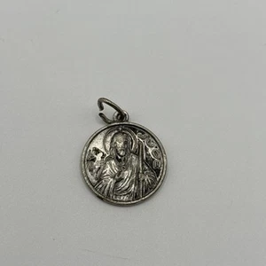 Vintage Medaille Heiliger Jude Hoffnung Unmöglich Verlorene Ursachen Schutzpatron Betet für uns - Bild 1 von 2