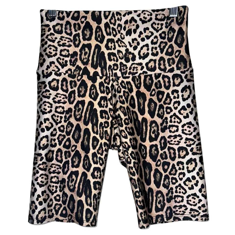 Bicicleta corta Onzie Free Flow High Rise Leopard 9” talla XS Foto 1 de 4