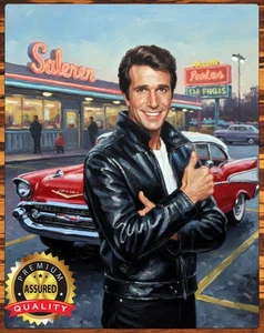 Henry Winkler - The Fonz - Limited Tribute Art - Blechschild (11x14) - Bild 1 von 4
