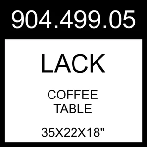 IKEA LACK Couchtisch weiß 35x22x18" 904.499.05 - Bild 1 von 1