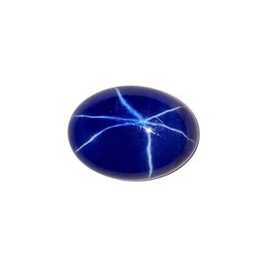 Anillo 6 Rayos Zafiro Azul 8.30 Ct 14x10x5 mm Forma Ovalada Tamaño Piedra Preciosa Suelta - Imagen 1 de 5
