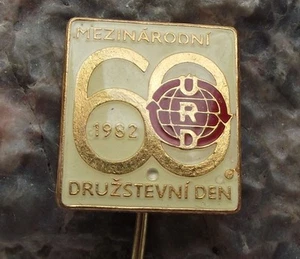 1982 URD Trade Union 60th Anniversary Conference National Celebration Pin Badge - Picture 1 of 4
