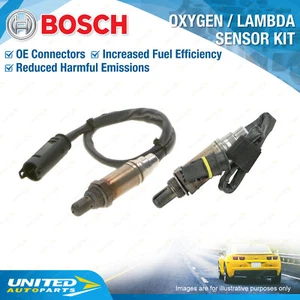 2 x Genuine Bosch Oxygen Lambda Sensors for BMW 535I 540I M5 E39 740I E38 - Picture 1 of 2