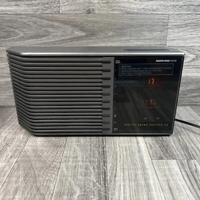 Sharper Image Digital Sound Soother XS SI430 Clock Radio White Noise Works READ - Image 1 of 4