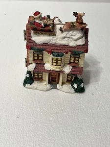 Panorama Christmas House Hinged Closable 4 X 3 X 2 Small Holiday Shelf Decore - Picture 1 of 5