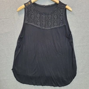 Primark Blouse Women Size 16 Black Sleeveless Round Neck Tank Shirt - Picture 1 of 7