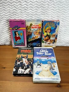 Vtg VHS Bundle Little Lulu, The Land Before Time, Heidis Song, The Little Polar - Picture 1 of 15