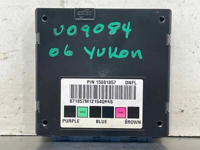 GMC Yukon 2002 4x4 OEM carrocería control módulo informático BCM 15081857 Foto 1 de 4