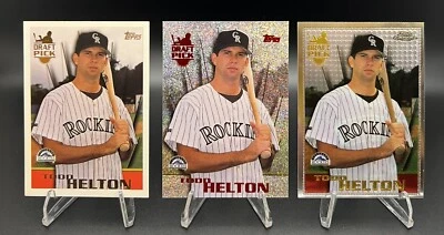 Lote de (3) Topps Power Boosters 1996 cromo selección de draft Todd Helton Rockies radiocontrol Foto 1 de 4