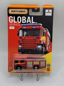 2021 Matchbox Global Series #9 Scania P 360 Fire Truck RED | FRANCE | Fast SHIP - Picture 1 of 4
