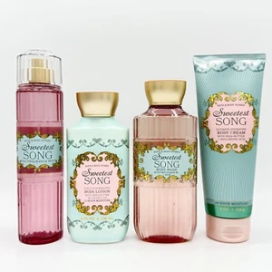 Sweetest Song Bath & Body Works Confezione da 4 Pezzi | Nebulizzatore, Lozione, Gel Doccia, Crema - Foto 1 di 4